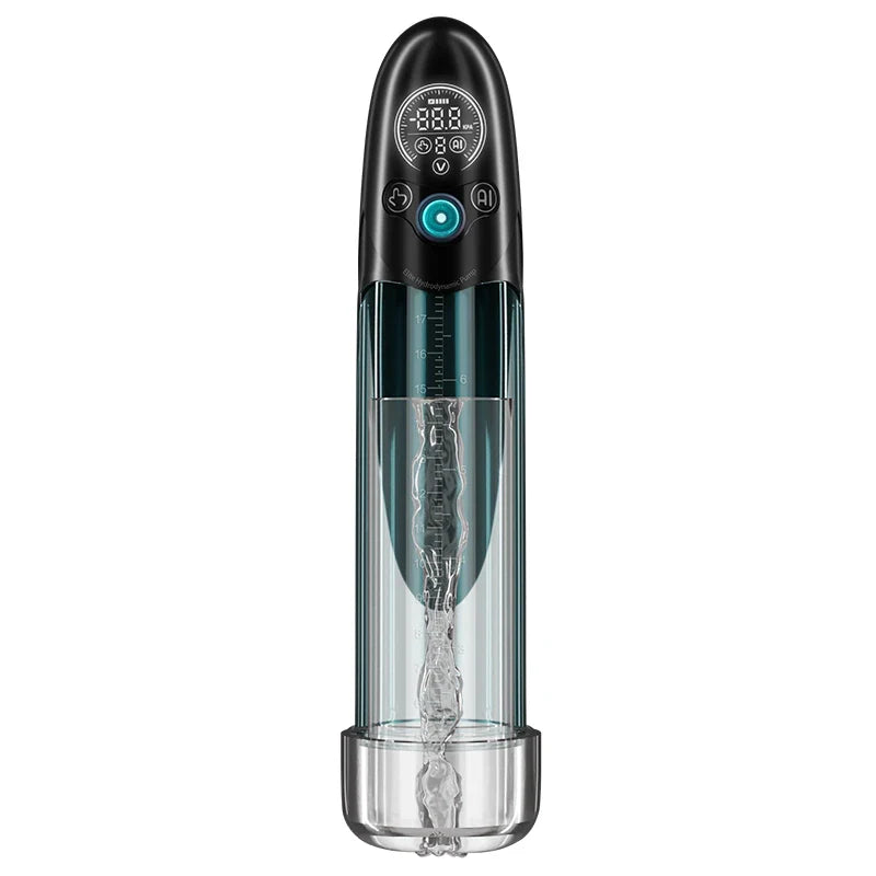 Bathfun Pro AI Hydro Penis Pump with Digital Display & Dual-Mode Suction