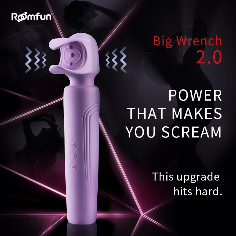 XM2 Pro-Grade Male Wand AV Vibrator 6 Modes with Instant Climax Boost for Solo & Couples