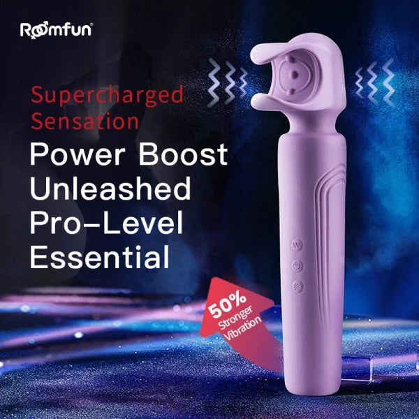 XM2 Pro-Grade Male Wand AV Vibrator 6 Modes with Instant Climax Boost for Solo & Couples