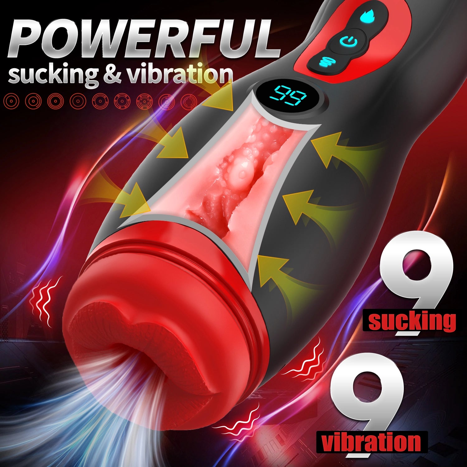XS1 Male Masturbator Suction Vibration Voice One-click Climax for Beginner