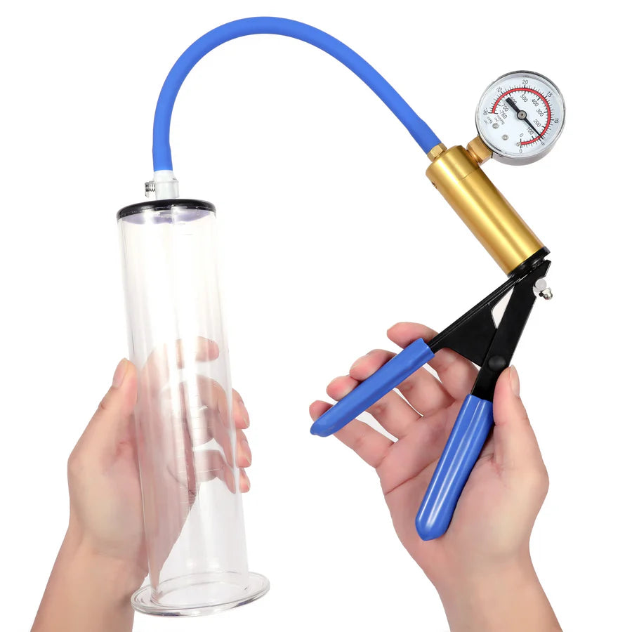 LuxaMax Elite Brass Scissor-Grip Luxury Manual Penis Pump