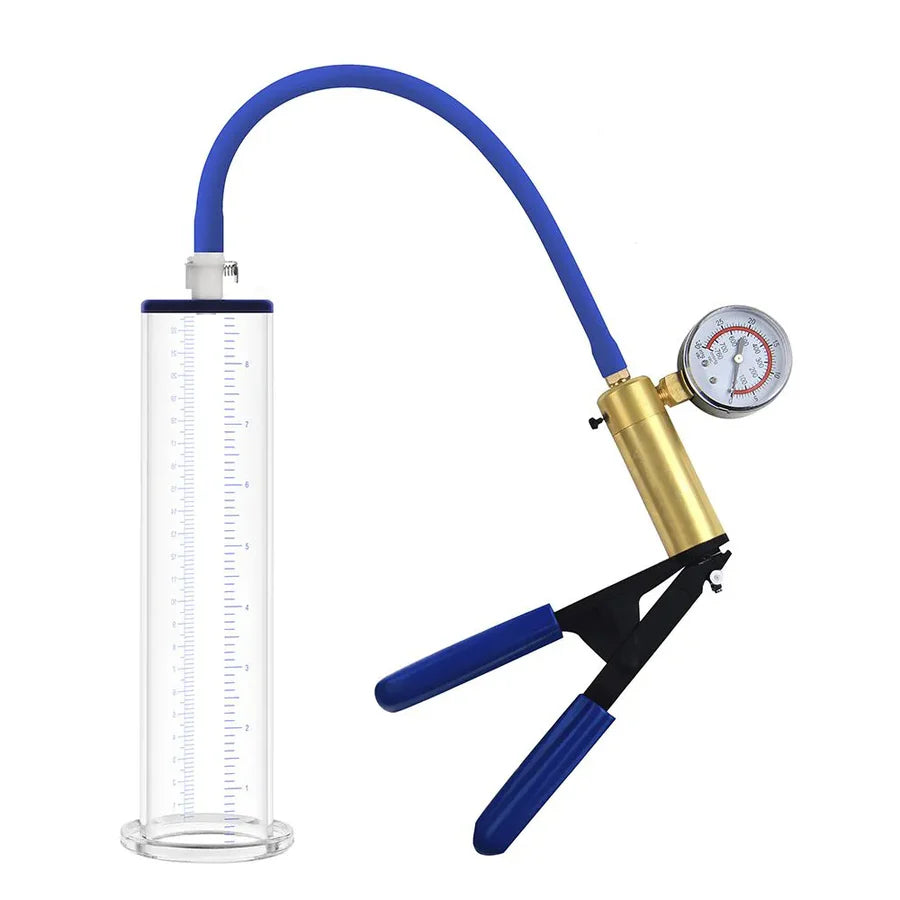 LuxaMax Elite Brass Scissor-Grip Luxury Manual Penis Pump