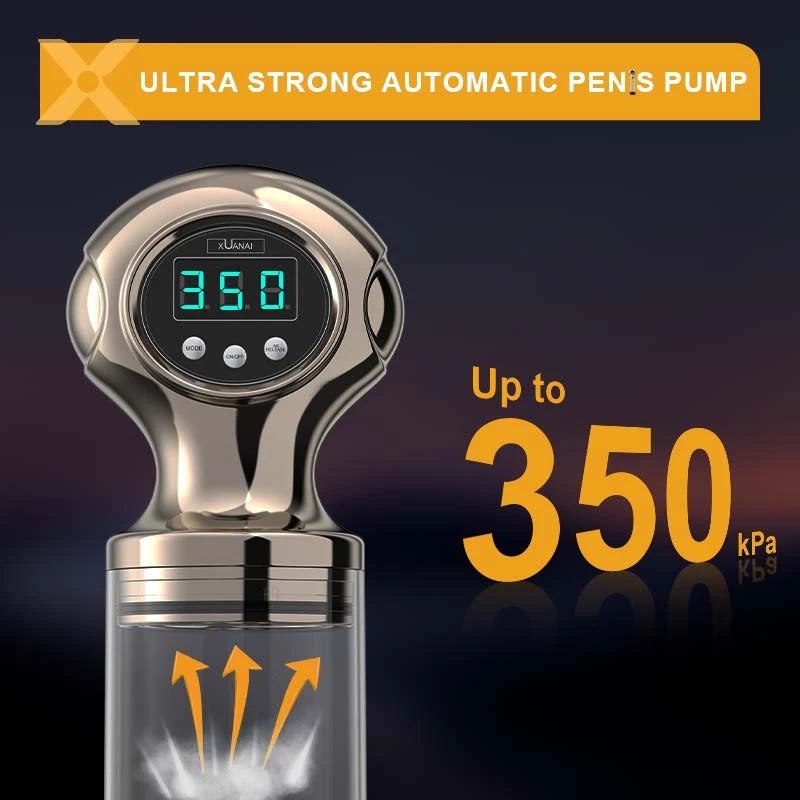 XP15 Ultra Penis Enlargement Pump One-key Deflate