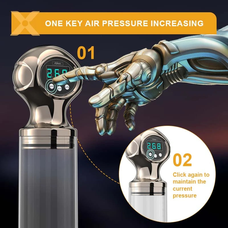 XP15 Ultra Penis Enlargement Pump One-key Deflate