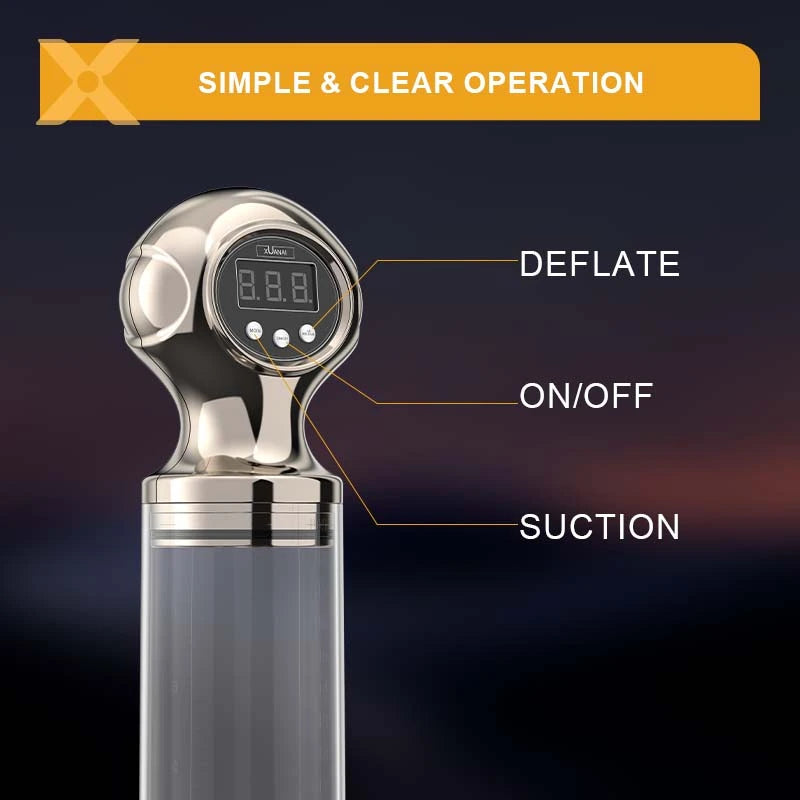 XP15 Ultra Penis Enlargement Pump One-key Deflate