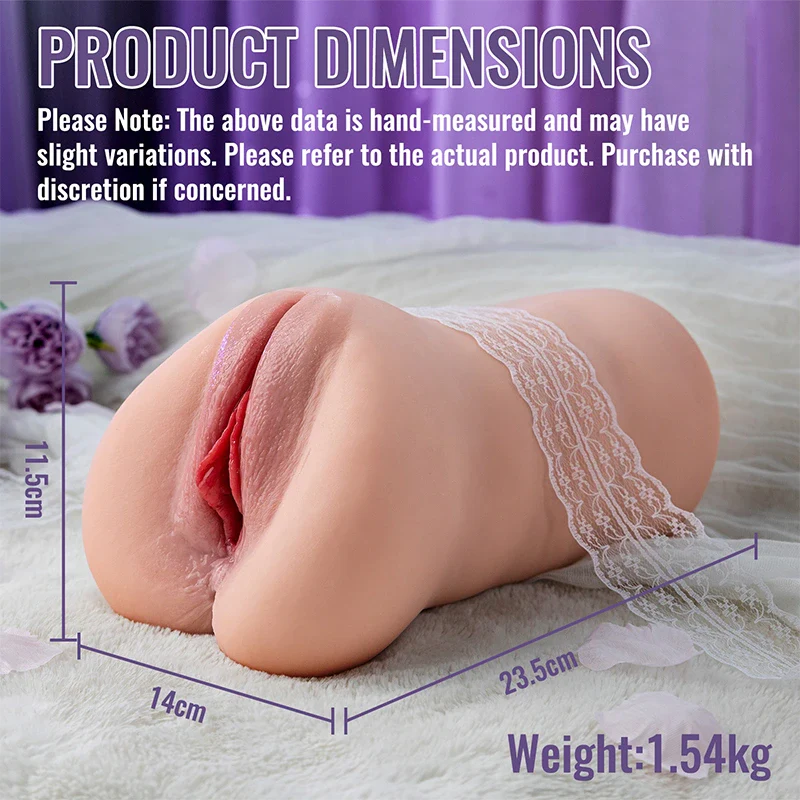 PU05: 3.39 lb Automatic Vibrating Pocket Pussy with Hands-Free Thrusting & Real Texture