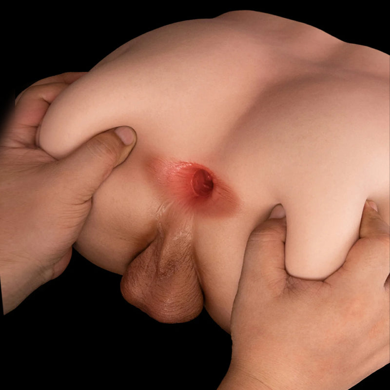Oliver - 13.7LB Silicone Ass 6.8" Deep Anal Tunnel & Testicles for Gay