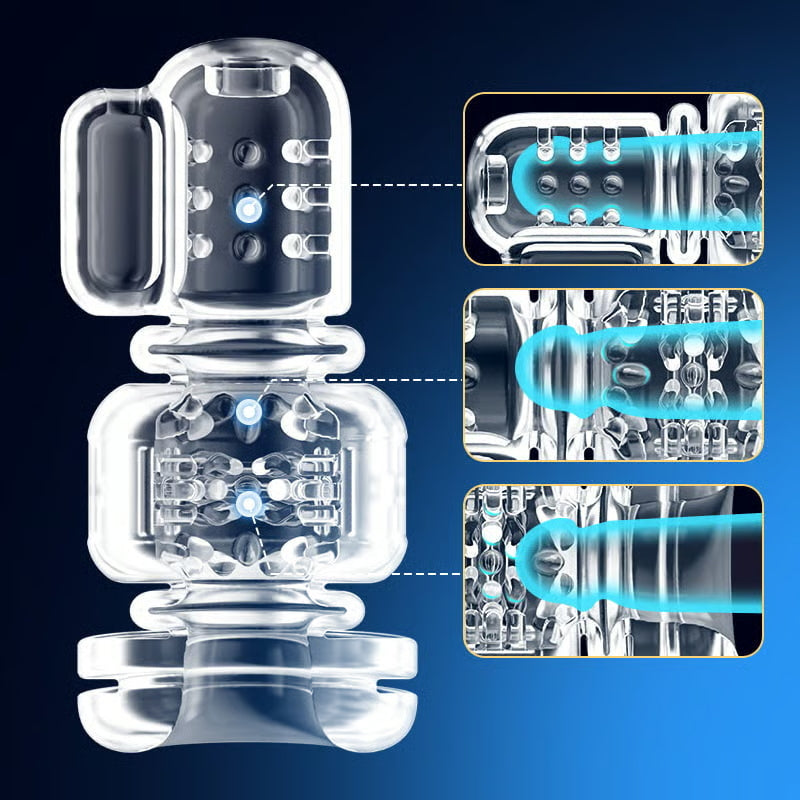 XT2 Portable Male Stroker with 9 Thrusting & Vibration Modes