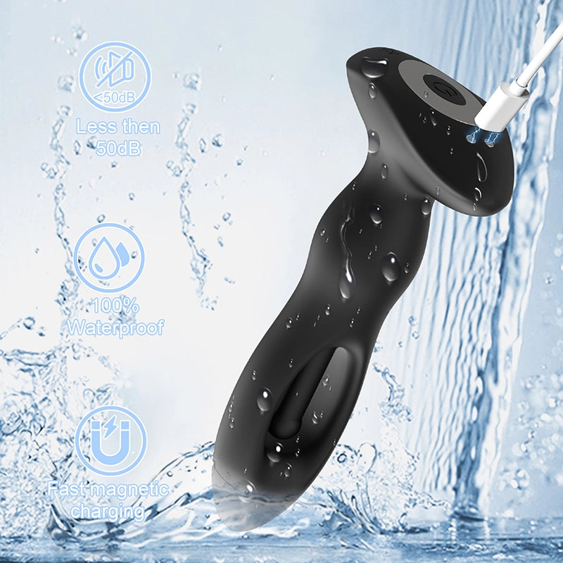 PM4 Prostate Massager 10 Flapping Vibrating Remote Control Anal Plug
