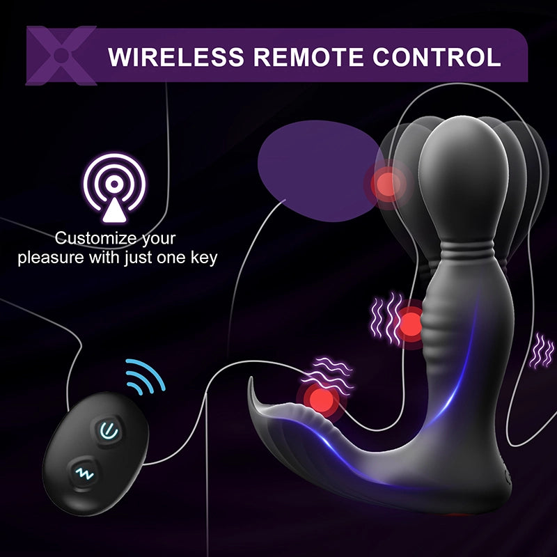 PM8 Prostate Massager 9 Swing Vibrating Licking App & Remote Control