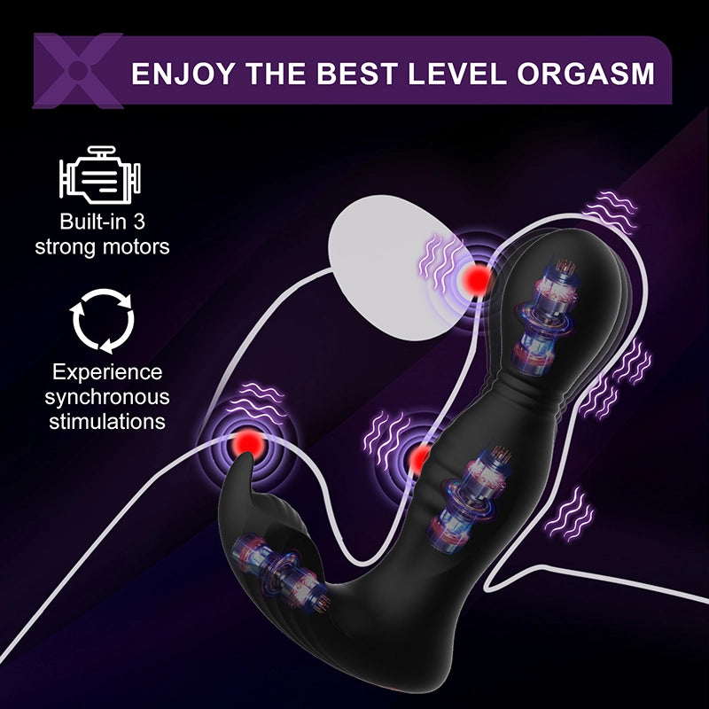 PM8 Prostate Massager 9 Swing Vibrating Licking App & Remote Control