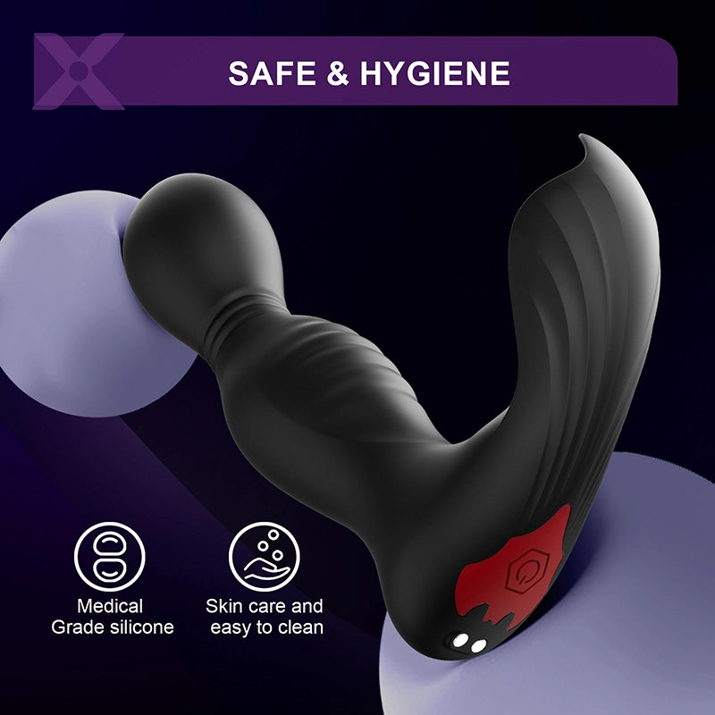 PM8 Prostate Massager 9 Swing Vibrating Licking App & Remote Control