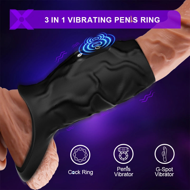 PR11 Cock Ring 10 Vibration Penis Sleeve