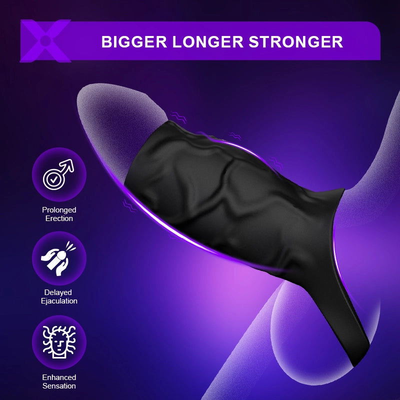 PR11 Cock Ring 10 Vibration Penis Sleeve
