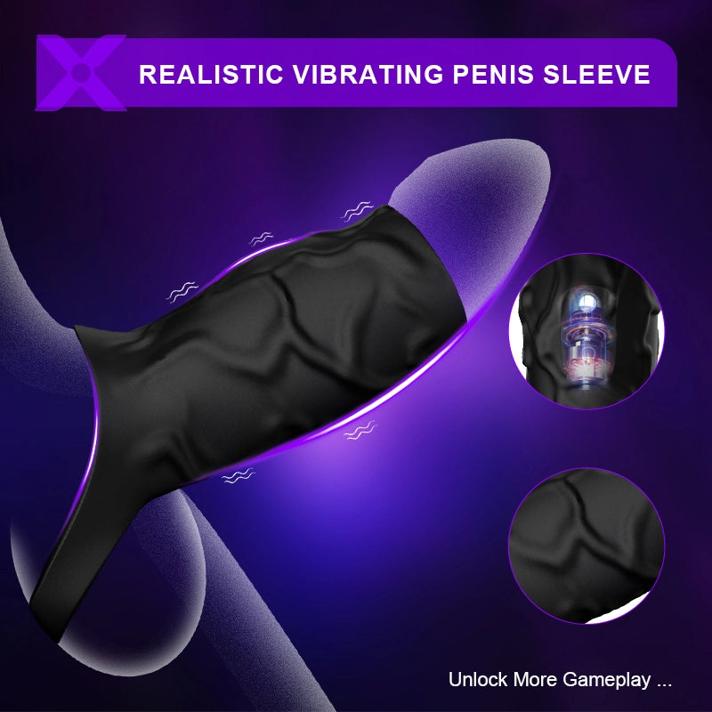 PR11 Cock Ring 10 Vibration Penis Sleeve