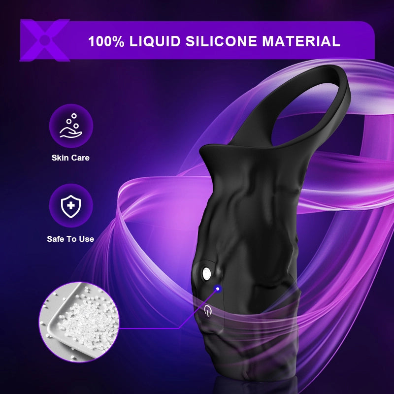 PR11 Cock Ring 10 Vibration Penis Sleeve