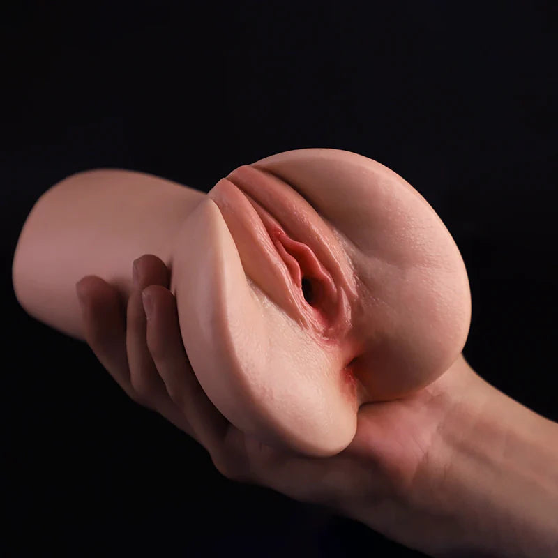 Hailey – 6-57/64" 1lb Soft Portable Dual-Channel Pocket Pussy Playmate