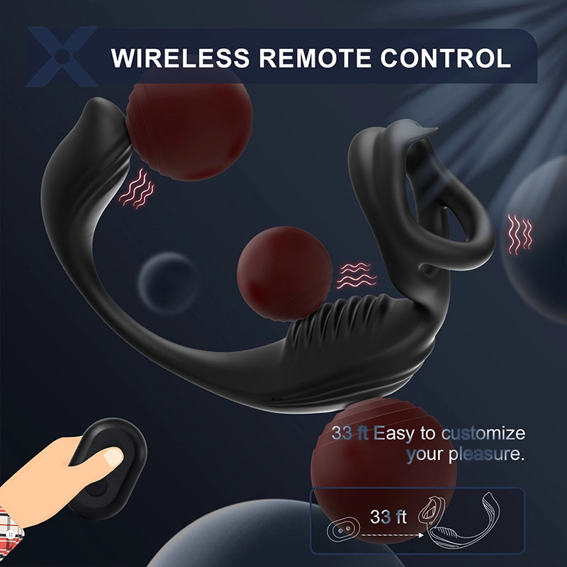 PM5 Prostate Massager Penis Testicle Perineum Anal Vibrator