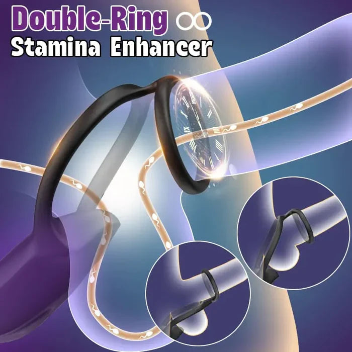 PM7 Prostate Massager 9 Vibration Modes with Thrusting & Dual Ring