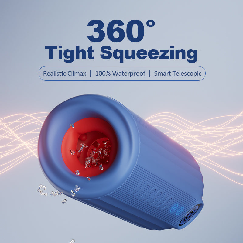 XT9 Shower Stroker with Thrusting Vibrating & 360° Adjustable Contraction