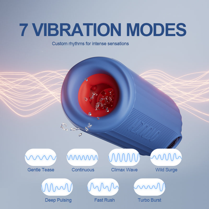 XT9 Shower Stroker with Thrusting Vibrating & 360° Adjustable Contraction