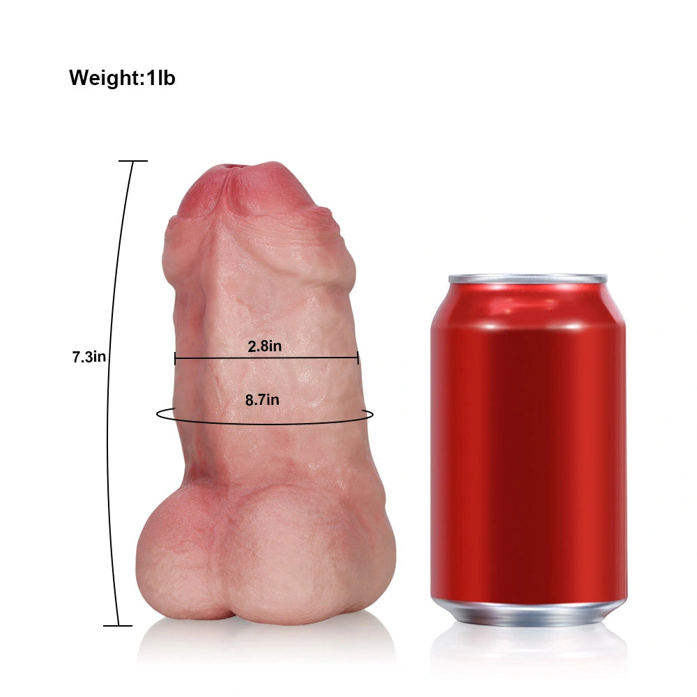 Kimi: 7.3-Inch 2-in-1 Silicone Dildo & Textured Anal Masturbator