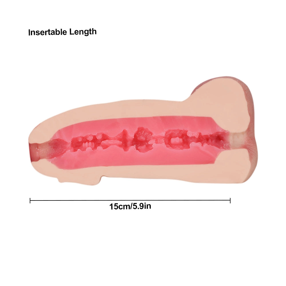 Kimi: 7.3-Inch 2-in-1 Silicone Dildo & Textured Anal Masturbator
