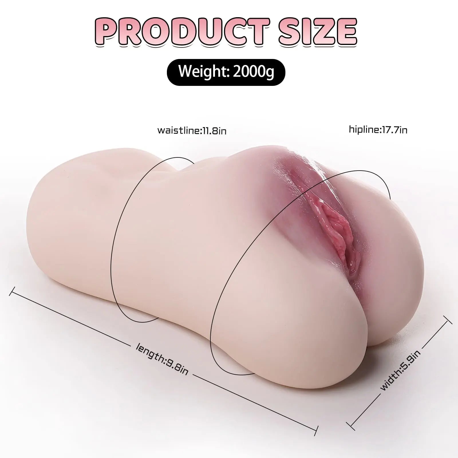 Sophia – 4.4LB Large Size Realistic Vagina Pocket Pussy