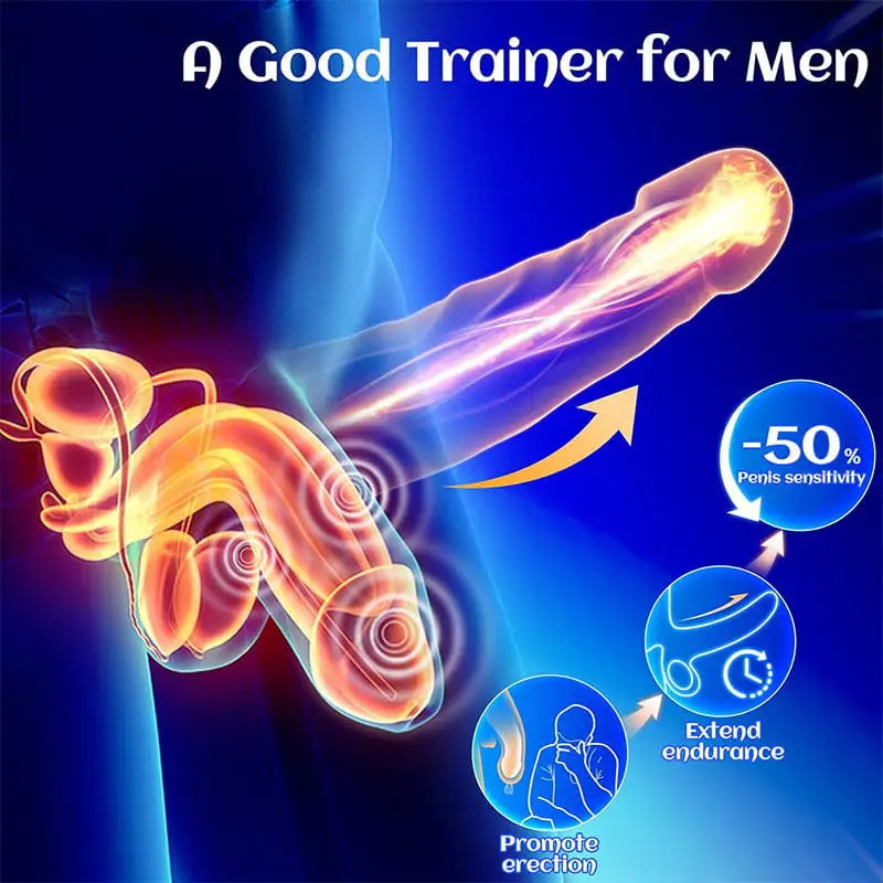 XG12 Jellyfish-Shaped Silicone Glans Vibrator with 10 Vibrating Modes