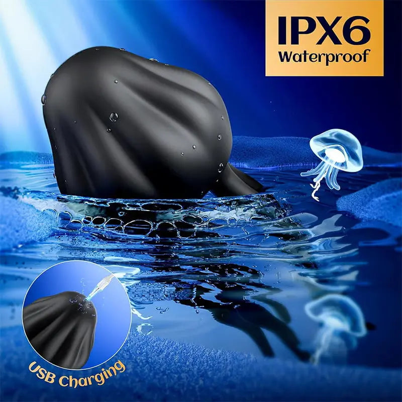 XG12 Jellyfish-Shaped Silicone Glans Vibrator with 10 Vibrating Modes