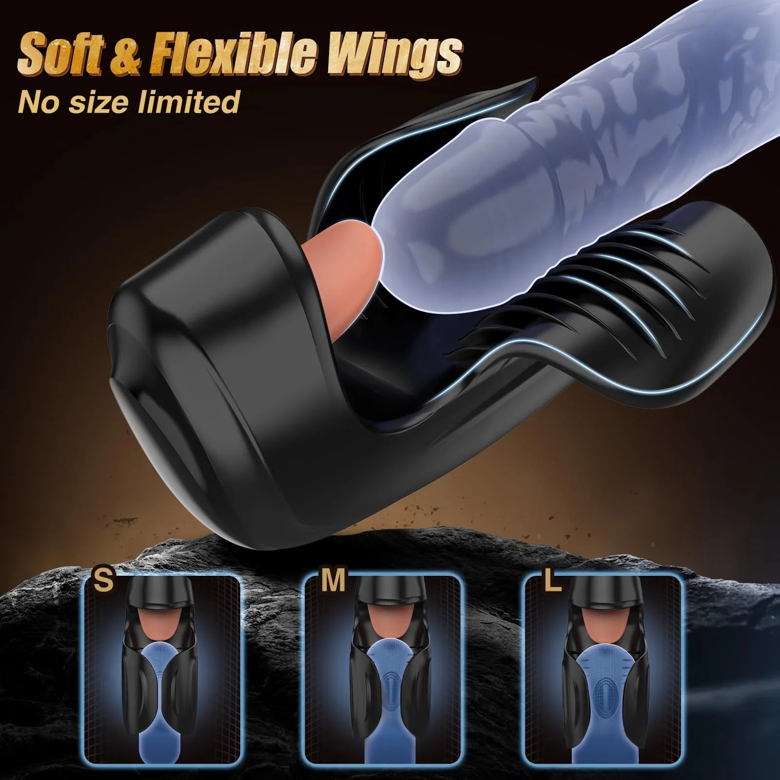 XG18 Glans Trainer 10 Licking Tapping Vibrating Penis Massager
