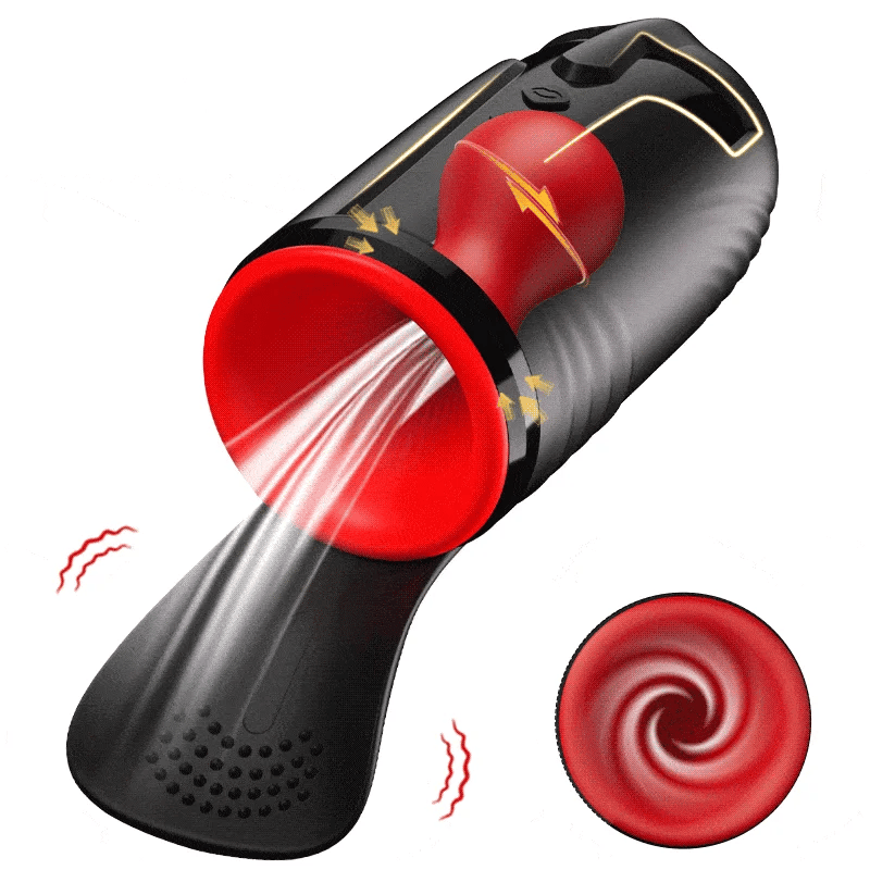 XG23 Large Glans Focused Masturbator with 3 Spinning×5 Suction×10 Vibration Modes
