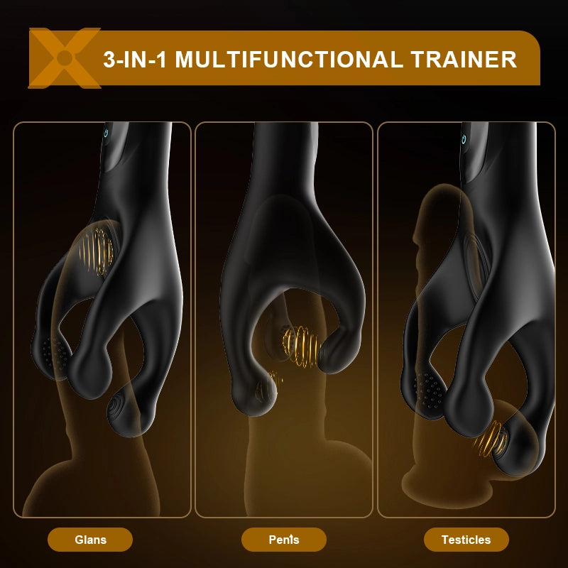 XG9 Glans Trainer 10 Frequency Flapping Vibrating Portable Masturbator