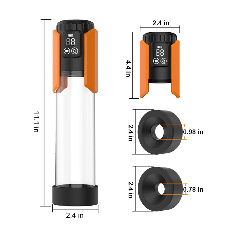 XP1 Water Penis Pump 5 Level Suction Hot & Cool Water Penis Trainer