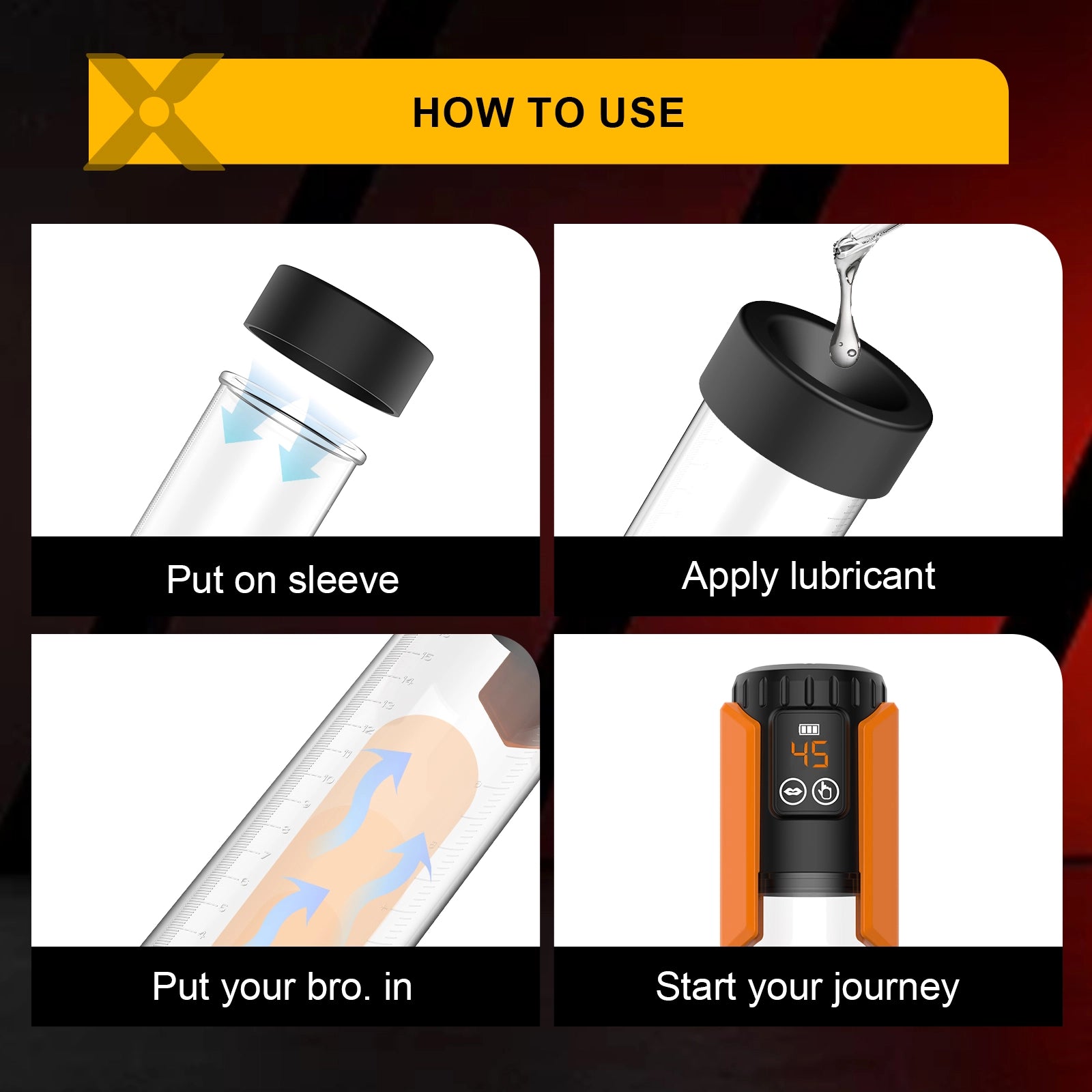 XP1 Water Penis Pump 5 Level Suction Hot & Cool Water Penis Trainer