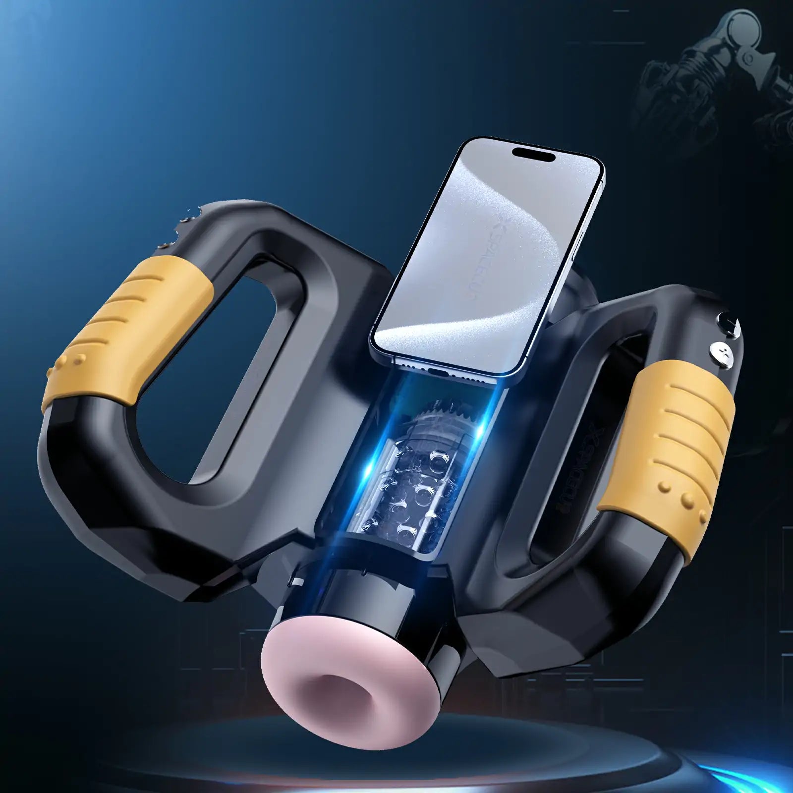 XR18 Handle Masturbator 10 Rotating Thrusting with Phone Holder