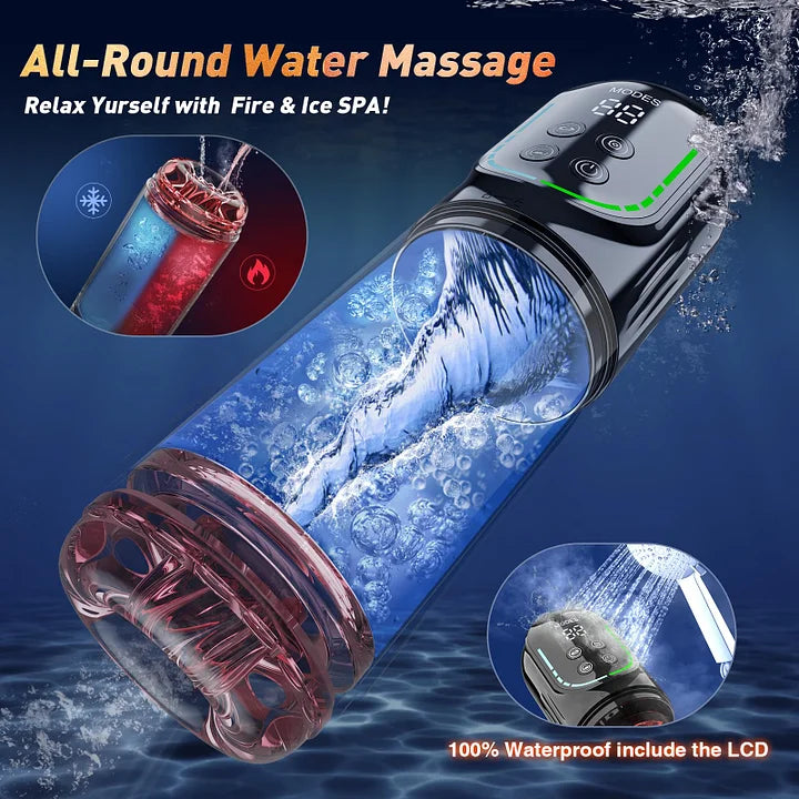 XR4 Pro App & Waterproof Masturbator Sucking Rotating Thrusting Vibrating