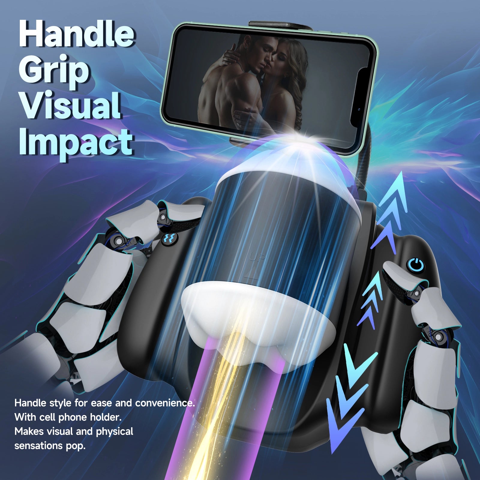 XT19 Mini Male Stroker 9 Vibrating 3 Thrusting with App Control