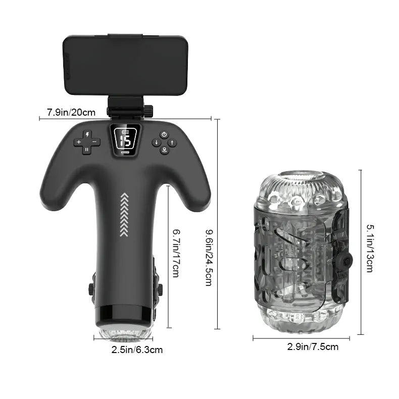 XT23 Hands-Free Male Masturbator with Adjustable Stroke & Sleeve Tightness