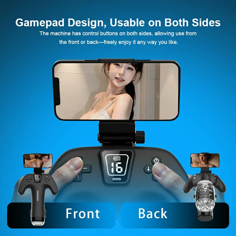 XT23 Hands-Free Male Masturbator with Adjustable Stroke & Sleeve Tightness