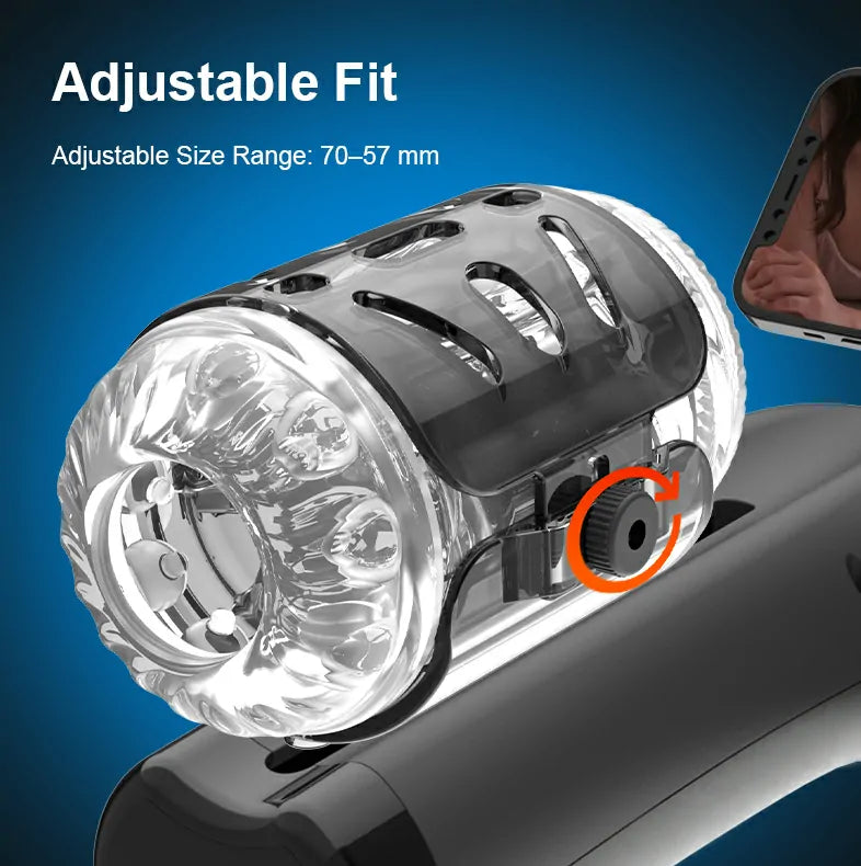 XT23 Hands-Free Male Masturbator with Adjustable Stroke & Sleeve Tightness