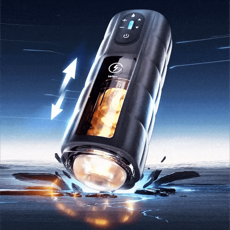XT8 Pro Luxury Vibrating Stroker 10 Thrusting 6 Gears Speed 360° Heating
