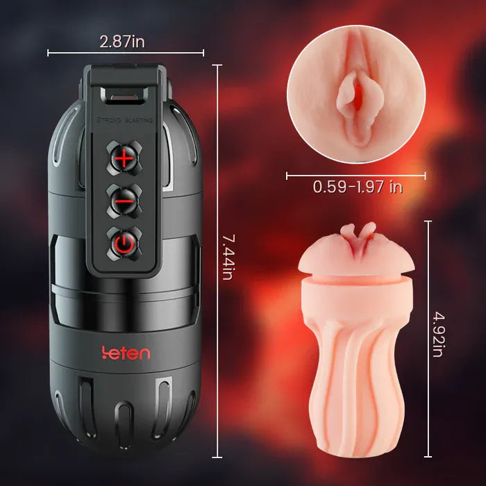 XV3 Portable Realistic Masturbator 10 Vibration App-Controlled Voice Interaction