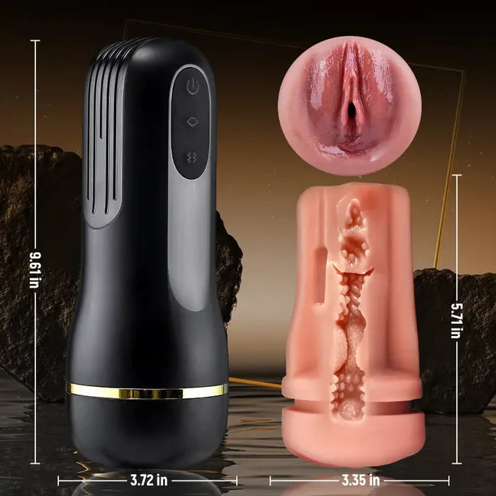 XV6 10 Vibrating Sucking Pocket Vagina Deep Throat Male Stroker