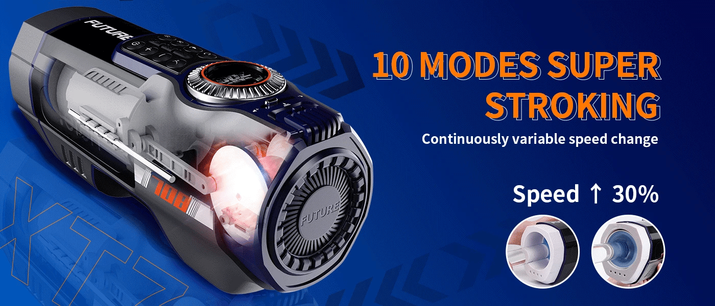 XT7 Luxury Stroker 10 Air Bag Massage Drying Heating Base XspaceCup