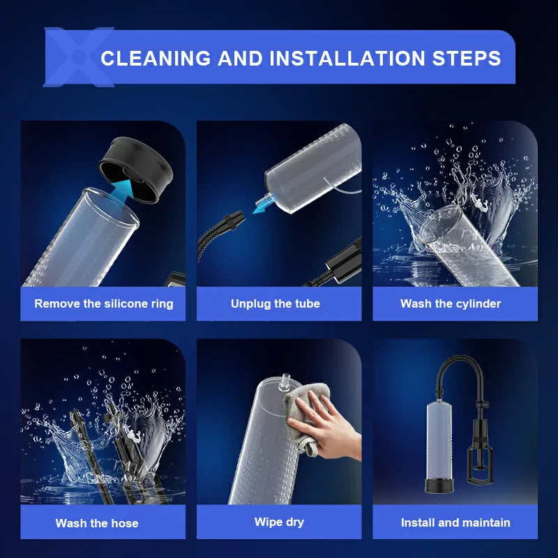 XP3 Manual Penis Pump Easy To Use And Clean