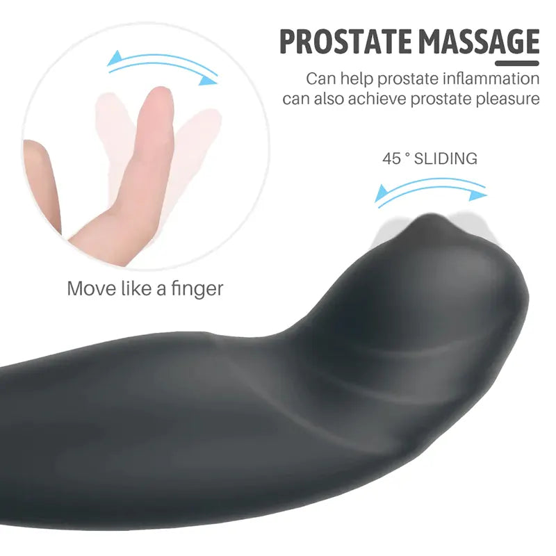PM10 3 IN 1 Anal Testicle Prostate Vibrator Remote Control Waterproof