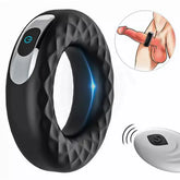 PR1 1.6 Inch Cock Ring Wireless Remote Control 10 Frequency Vibration Waterproof
