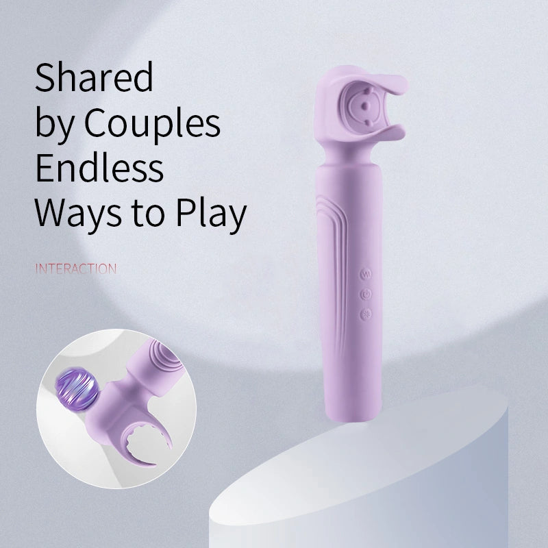 XM2 Pro-Grade Male Wand AV Vibrator 6 Modes with Instant Climax Boost for Solo & Couples