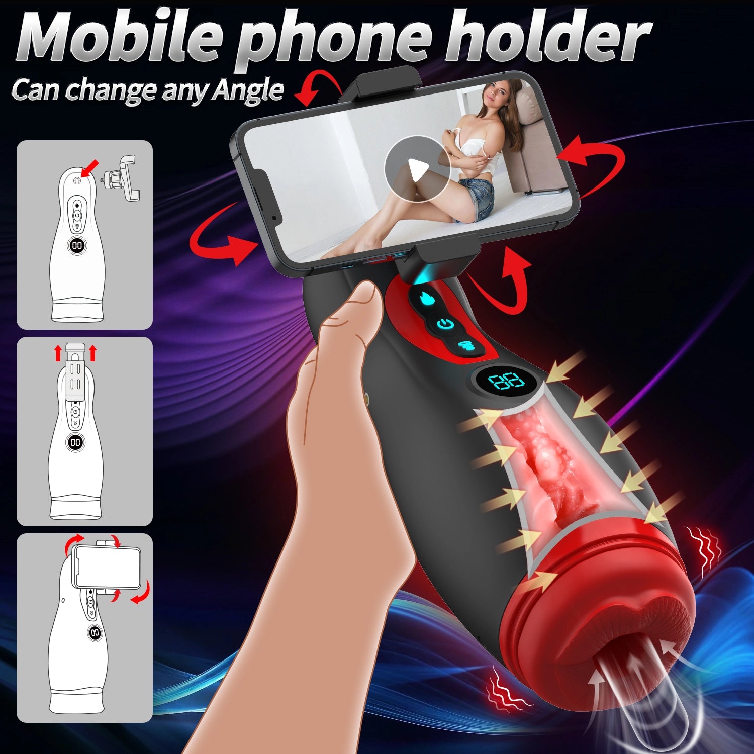 XS1 Male Masturbator Suction Vibration Voice One-click Climax for Beginner